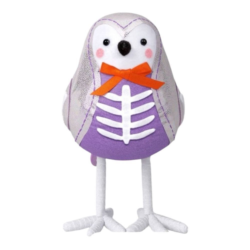 Charming Purple Wonder Bird Bonita with Orange Bow